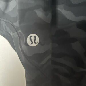 Lululemon Dark Camo sleeveless top with small cut out on the back